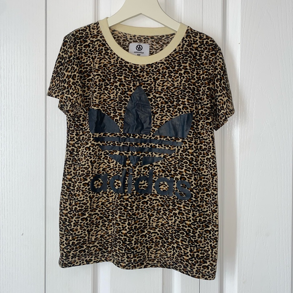 Adidas Leopard Print T-Shirt